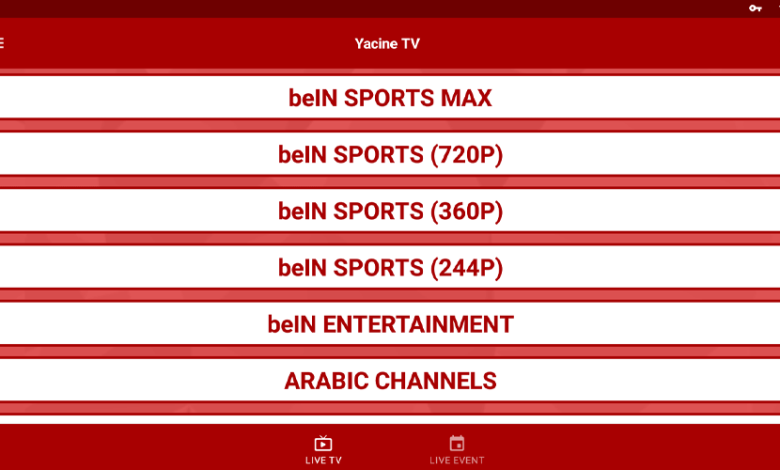 Yacine TV Latest Version IPTV APK Download 1